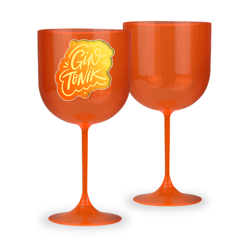 Taça de Gin | 650ml | Laranja Neon